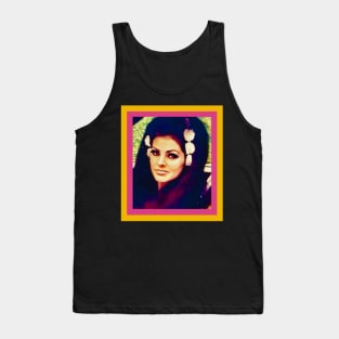 Priscilla Presley Retro Comic Design Tank Top